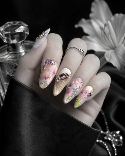 Chloris's Ethereal Bloom | LUMlix Haute Nail