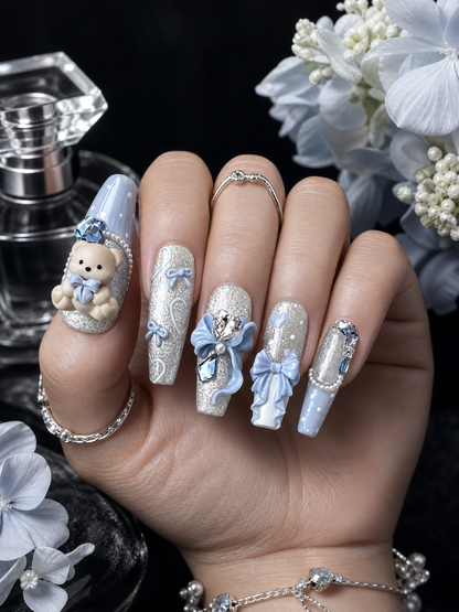 Azure Bear Reverie | LUMlix Haute Nail