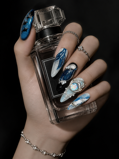 Abyssal Mermaid & Gilded Tides  | LUMlix Haute Nail