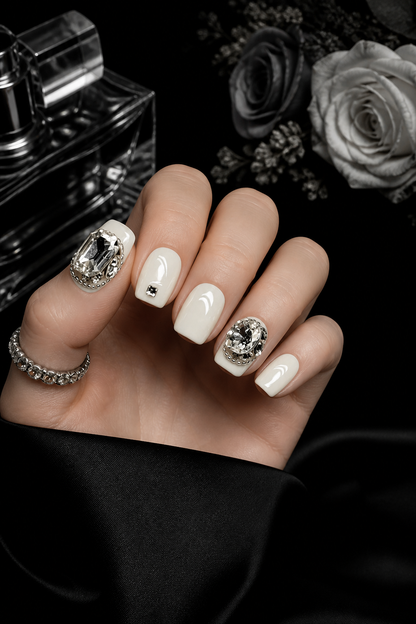 Ivory Monarch | LUMlix Haute Nail