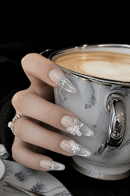Aurora's Frozen Whisper | LUMlix Haute Nail
