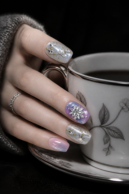 Astra's Celestial Bloom | LUMlix Haute Nail