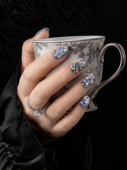 Sapphire Heirloom Brooch | LUMlix Haute Nail