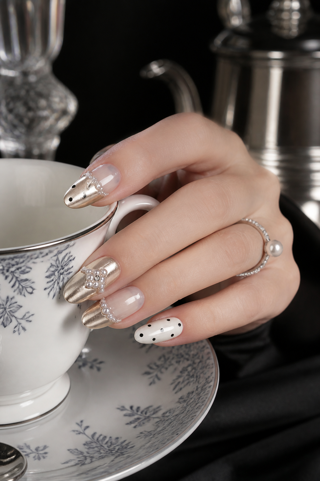 Aphrodite's Golden Whisper | LUMlix Haute Nail