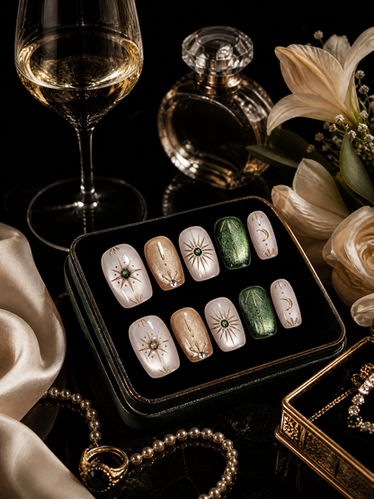 Helios’ Emerald Solstice | LUMlix Haute Nail