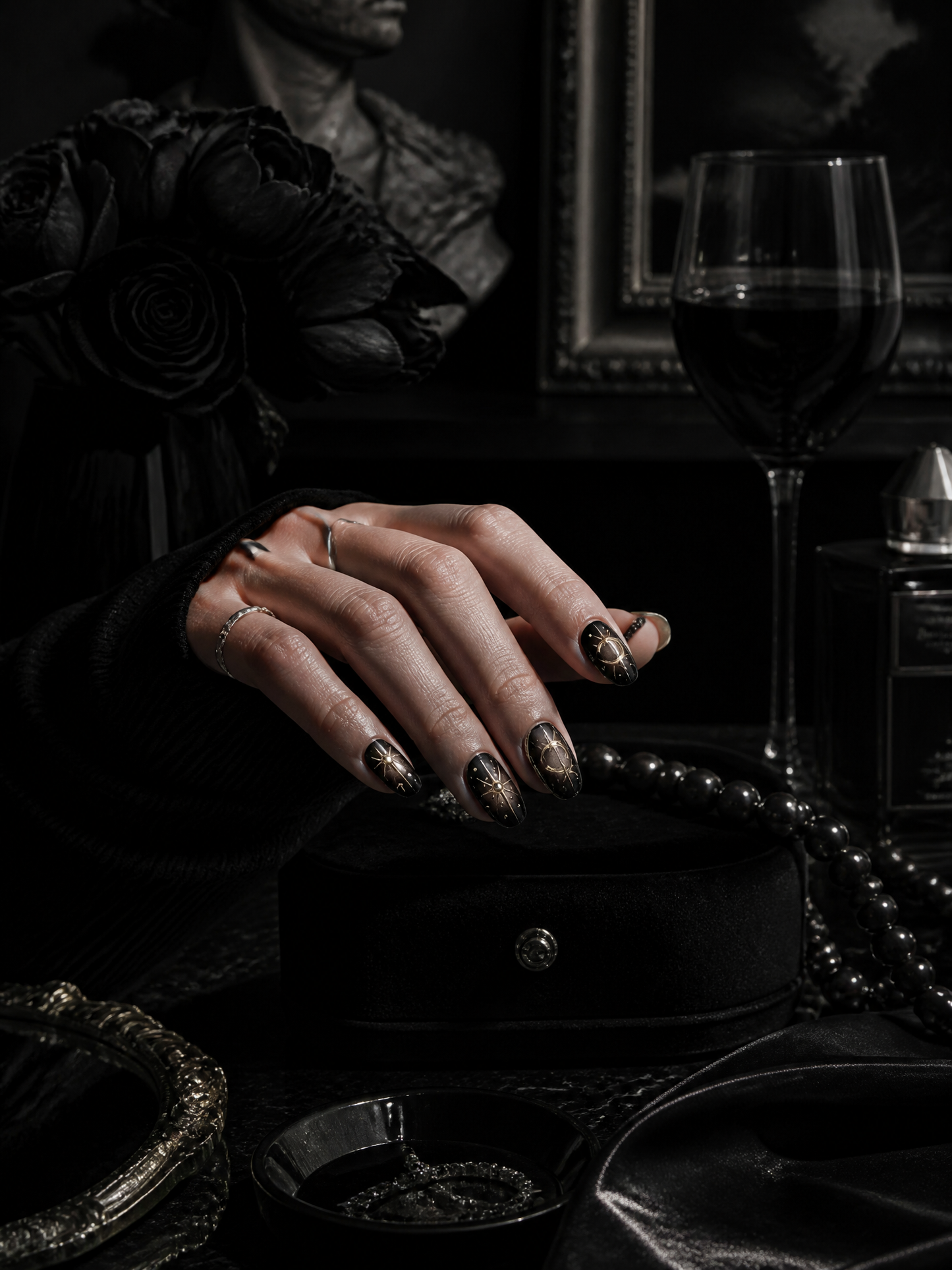 Nyx's Obsidian Cosmos | LUMlix Haute Nail