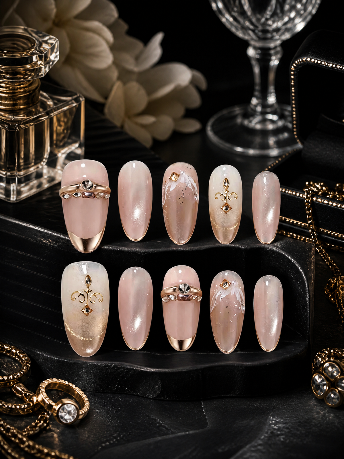 Rose Gold Dynasty | LUMlix Haute Nail