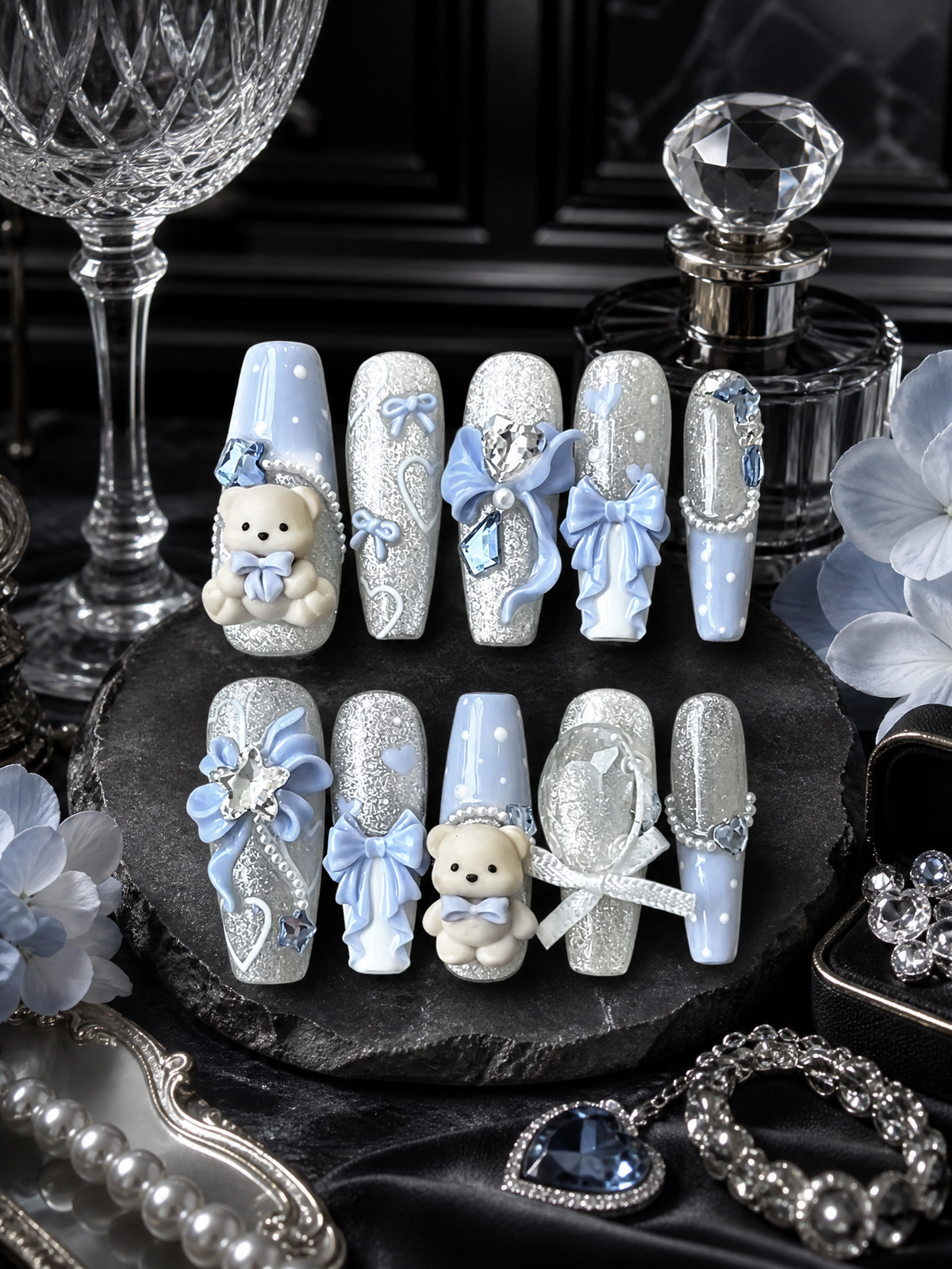 Azure Bear Reverie | LUMlix Haute Nail