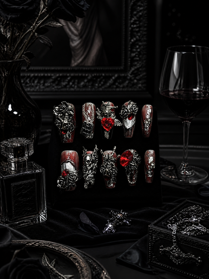 Nocturne Rouge Éternelle | LUMlix Haute Nail