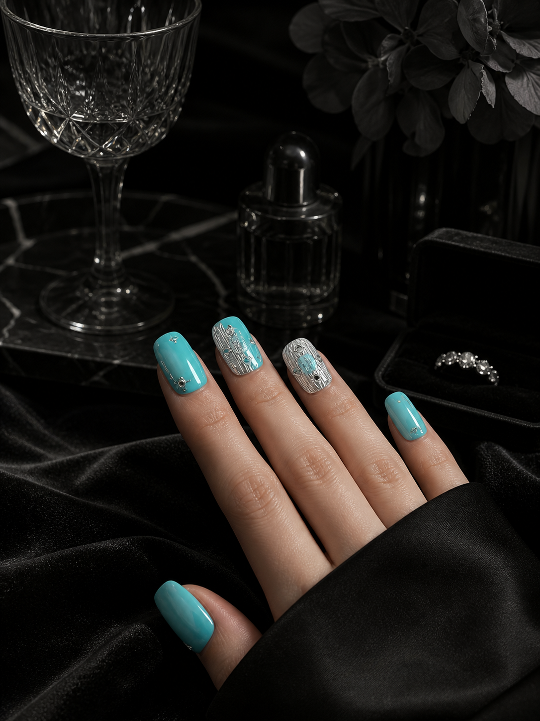 Tiffany's Liquid Silver | LUMlix Haute Nail