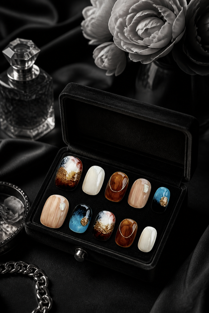 Amber Nebula | LUMlix Haute Nail