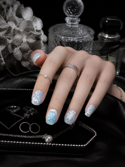 Selkie's Azure Reverie | LUMlix Haute Nail