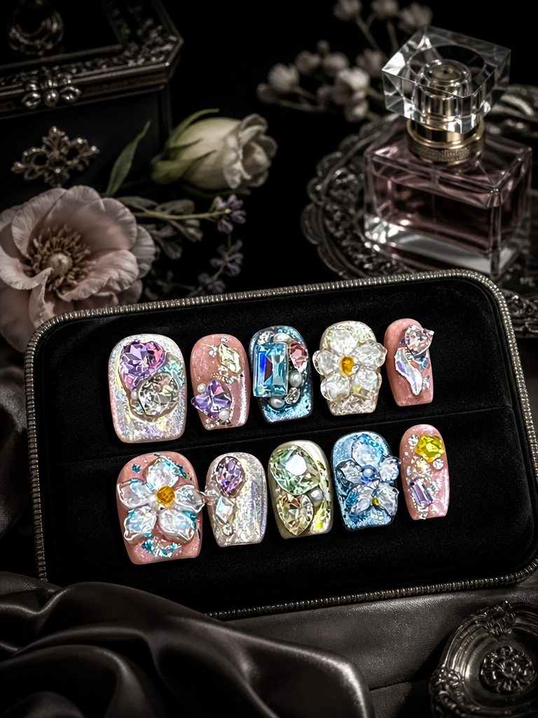 Fairy Gem Floral Garden | LUMlix Haute Nail