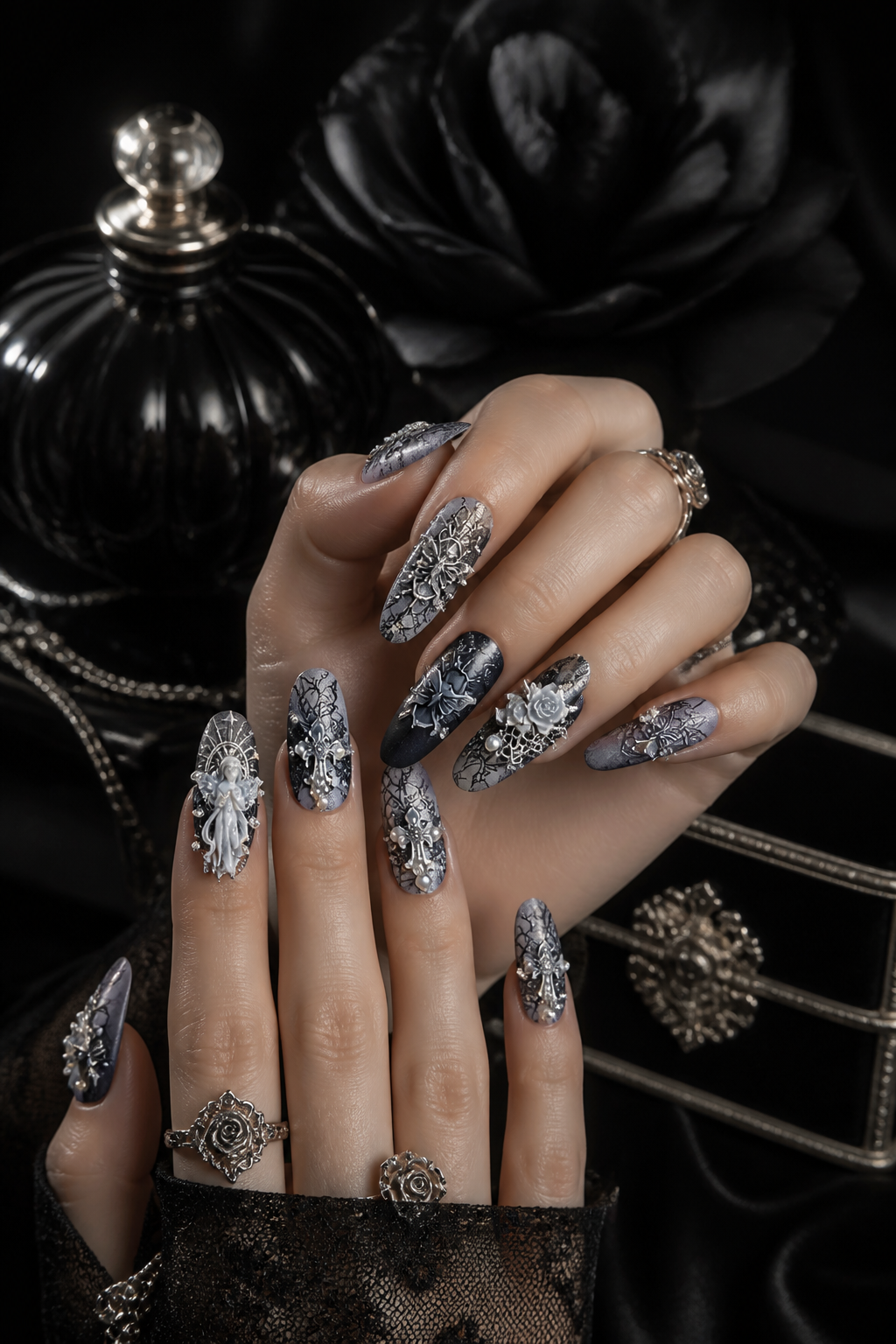 The Silvered Sanctum | LUMlix Haute Nail