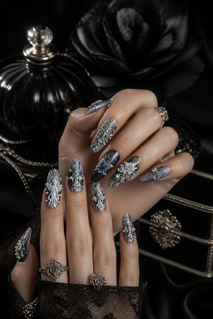 The Silvered Sanctum | LUMlix Haute Nail