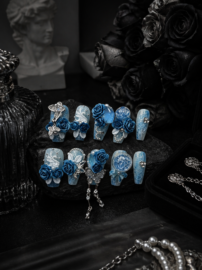 Azure Swan | LUMlix Haute Nail