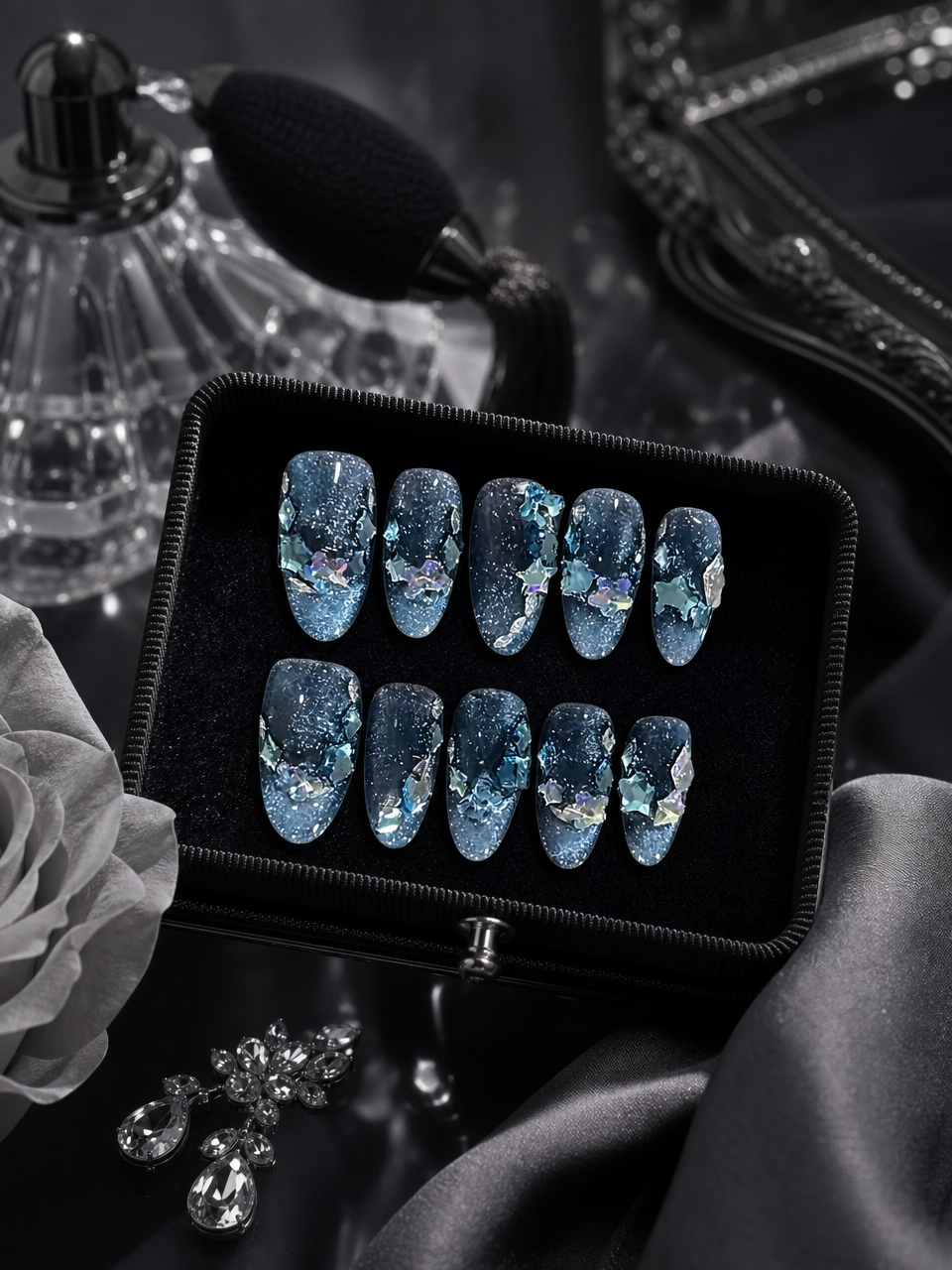 Midnight Stardust | LUMlix Haute Nail