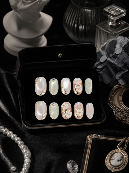 Ethereal Gilded Petals | LUMlix Haute Nail