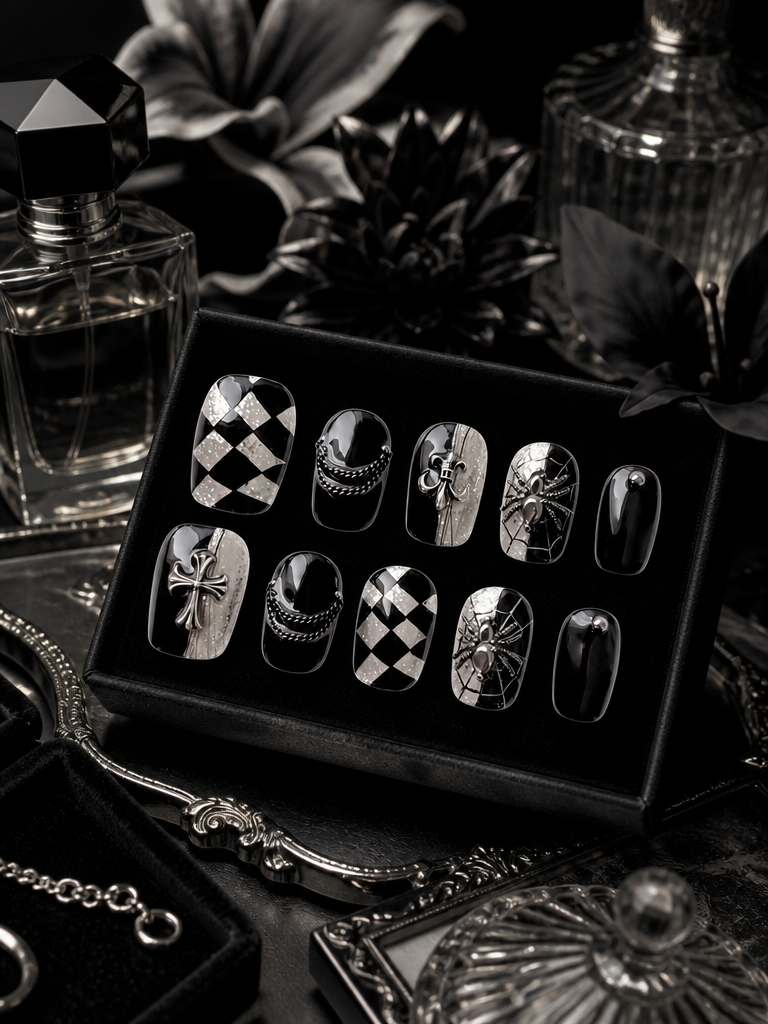 Gothic Noir Reverie | LUMlix Haute Nail