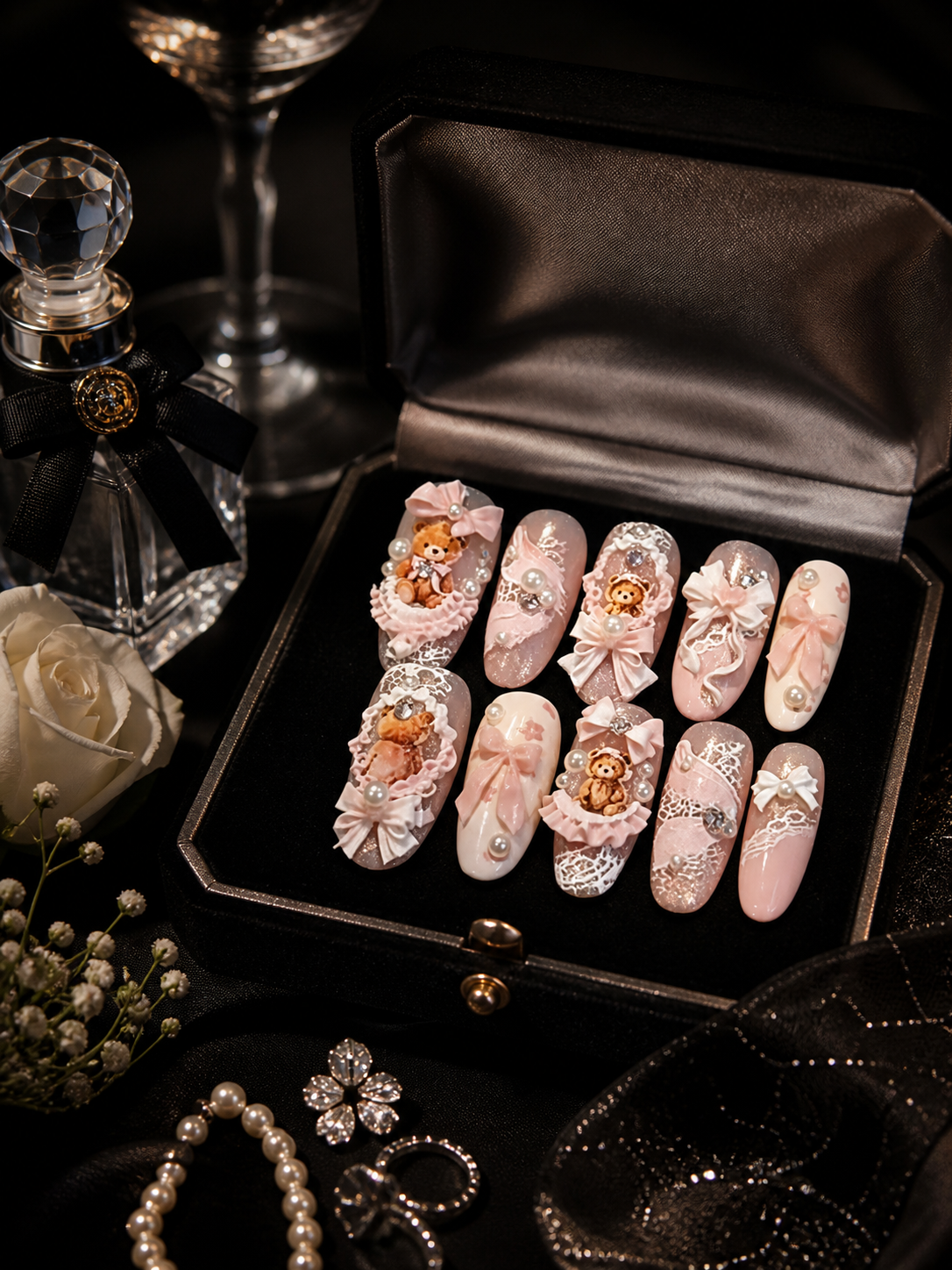 Vintage Rococo Bear| LUMlix Haute Nail