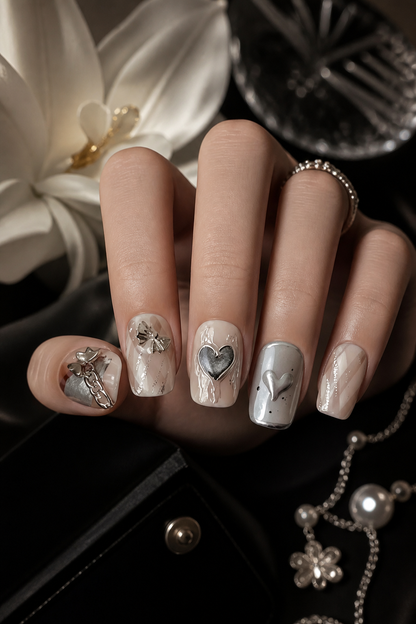 Venus' Silver Pulse | LUMlix Haute Nail