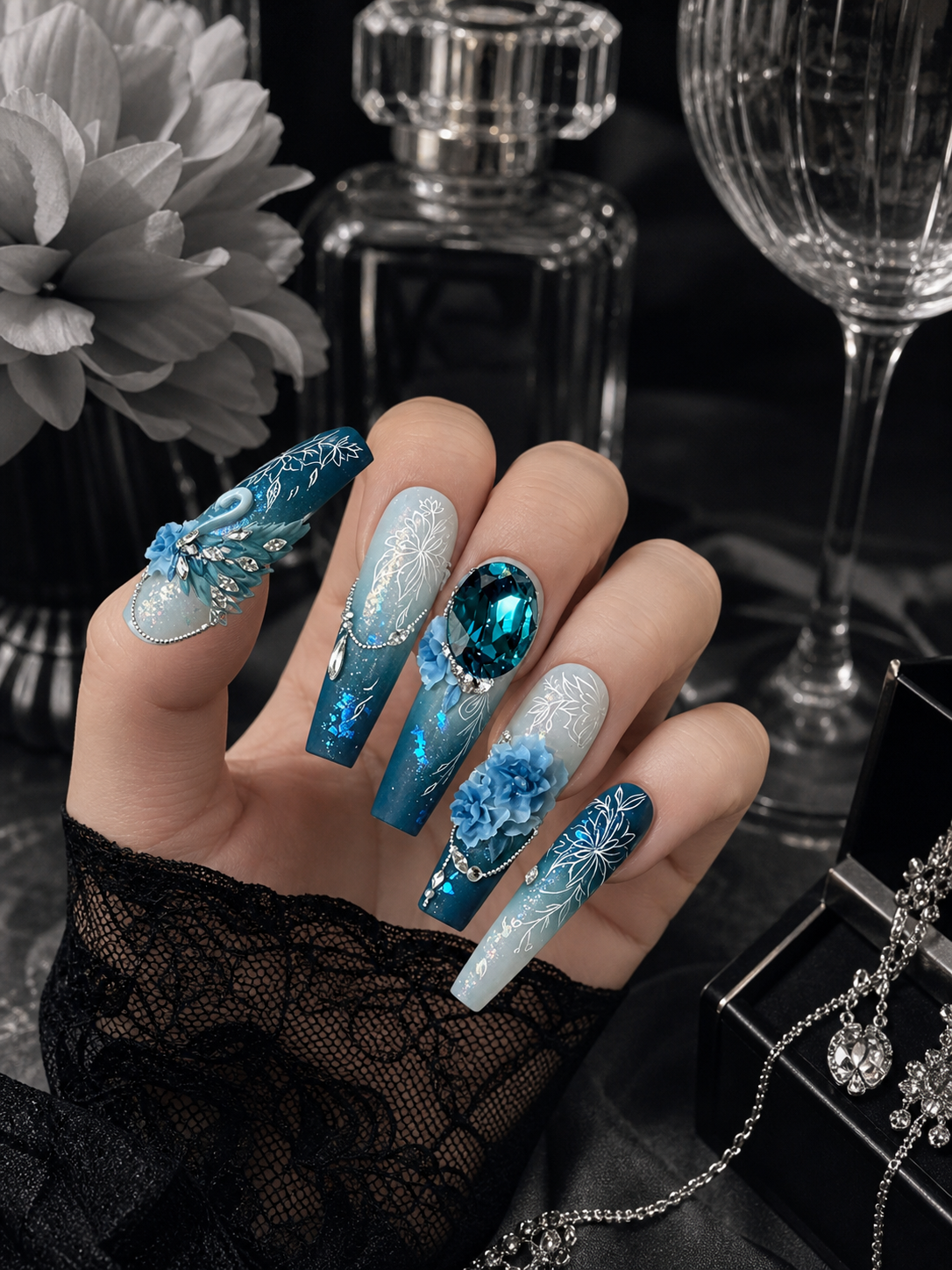 Midnight Ocean Aria | LUMlix Haute Nail