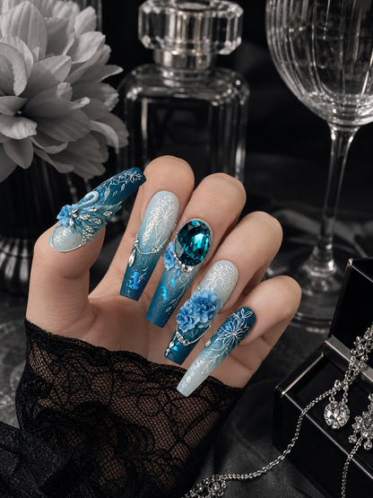 Midnight Ocean Aria | LUMlix Haute Nail