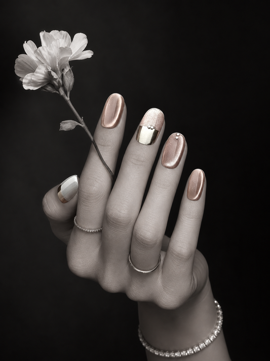 Rose Gold Reverie | LUMlix Haute Nail