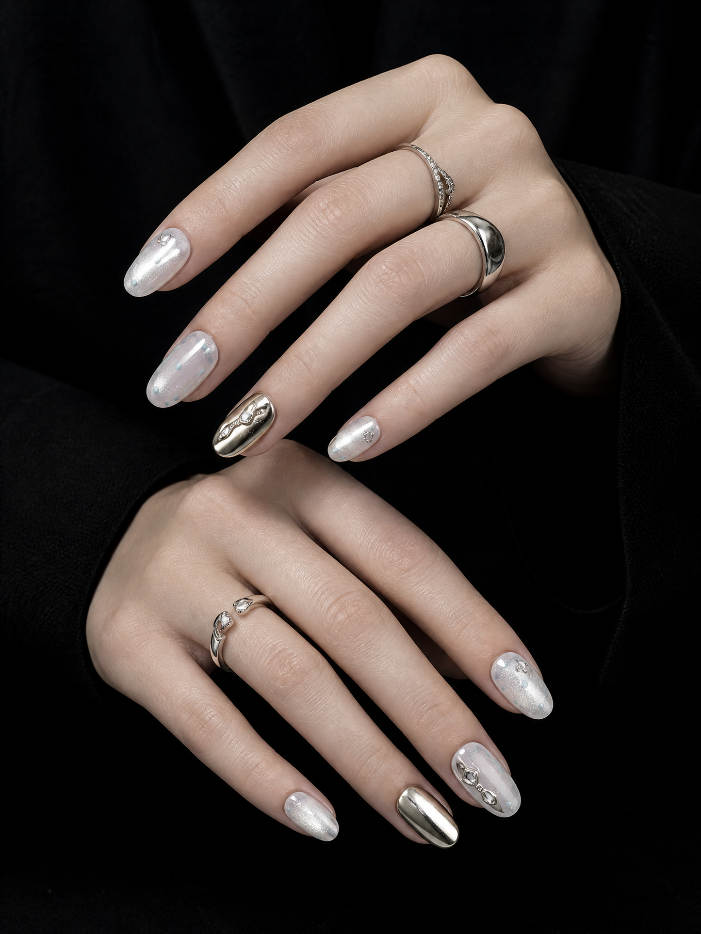Selene's Lunar Frost | LUMlix Haute Nail