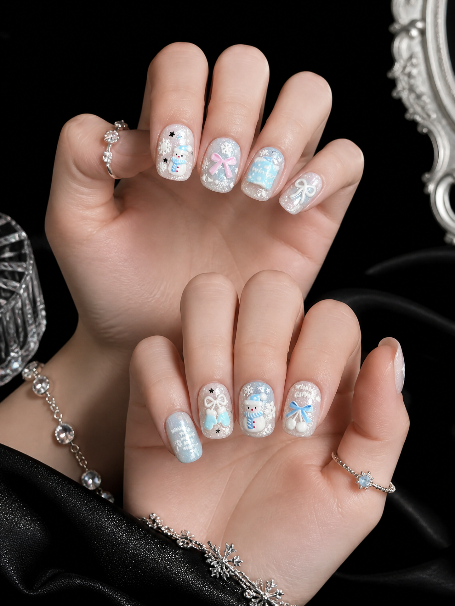 Elsa's Frostbound Lullaby | LUMlix Haute Nail