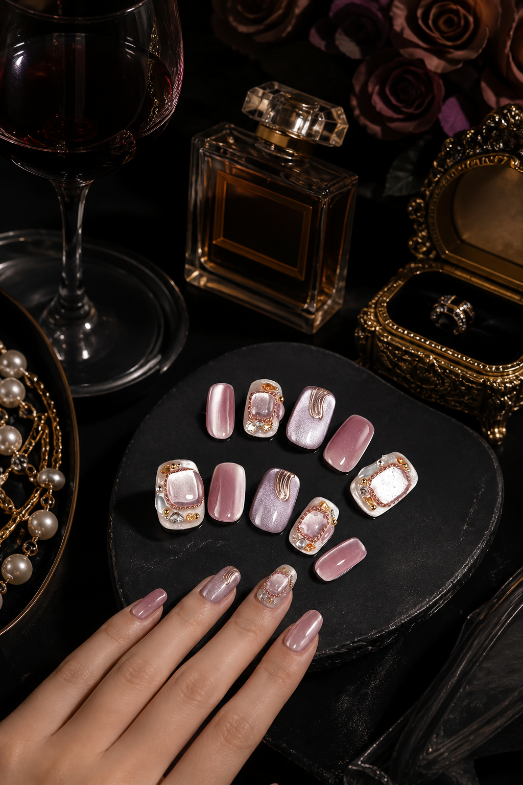 Rose Gold Reverie | LUMlix Haute Nail