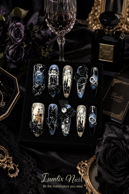 Morpheus' Obsidian Nocturne | LUMlix Haute Nail