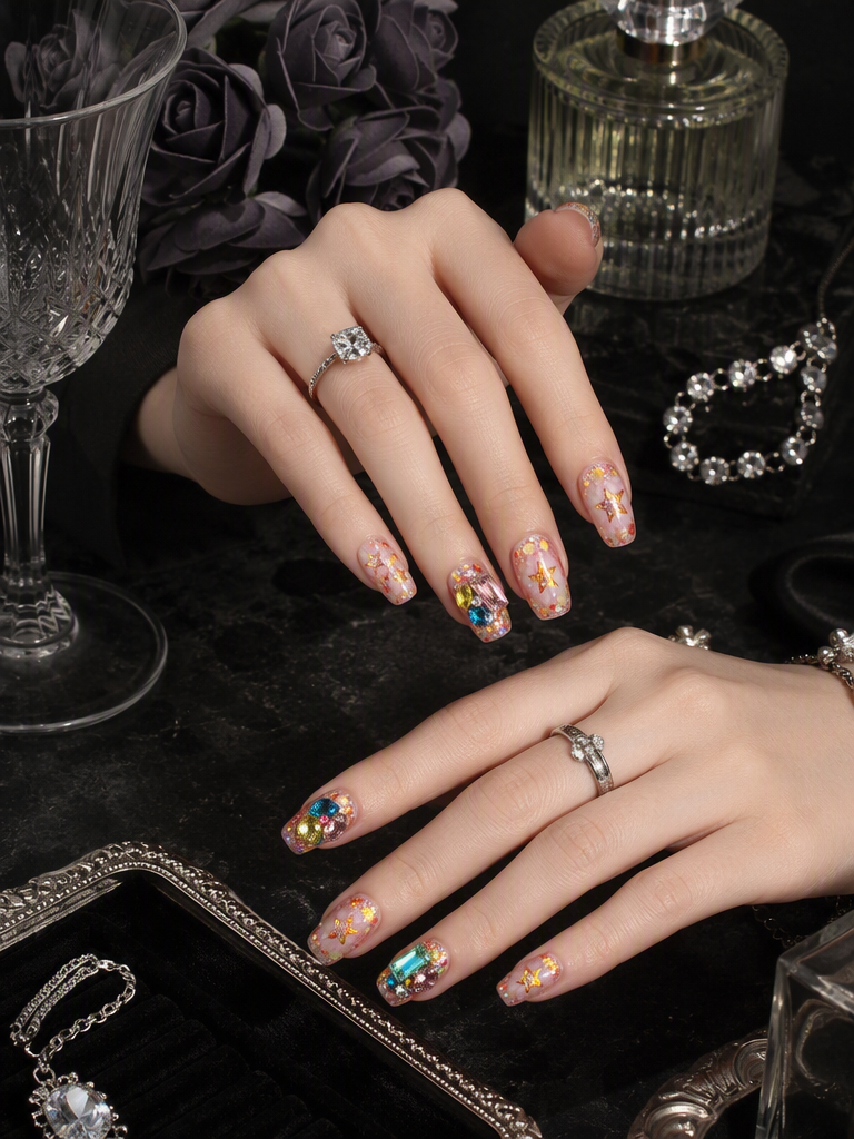 Candy Star Gem Gala | LUMlix Haute Nail