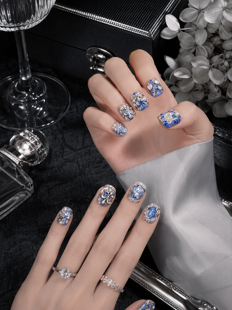 Sapphire Heirloom Brooch | LUMlix Haute Nail