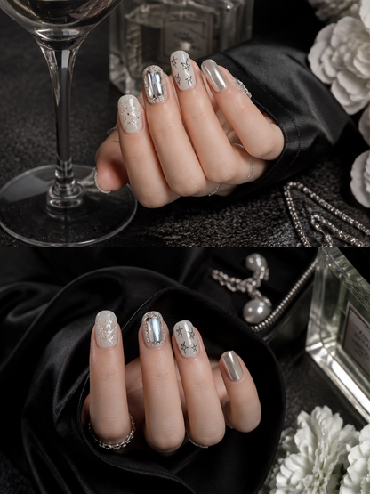 Silver Starlight | LUMlix Haute Nail