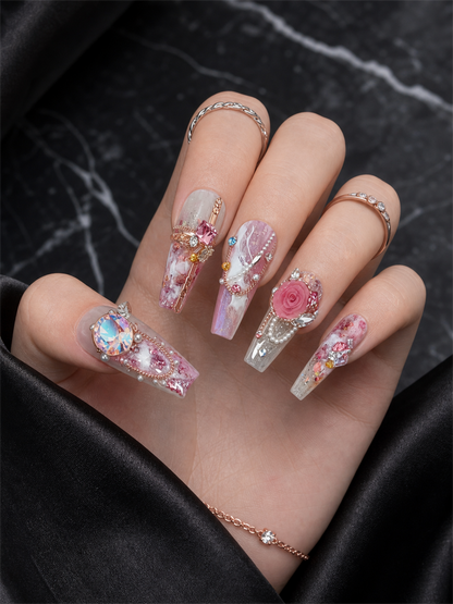Rose Nebula Reverie | LUMlix Haute Nail