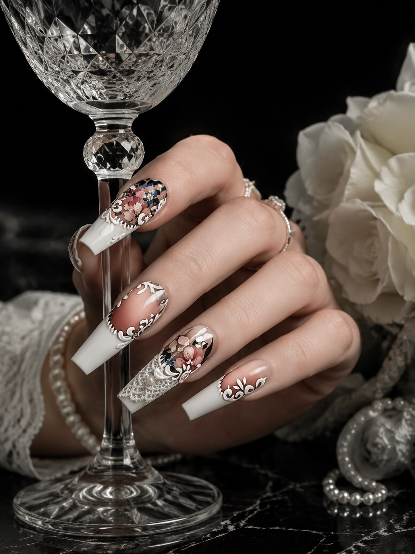 Rosewater Reverie | LUMlix Haute Nail