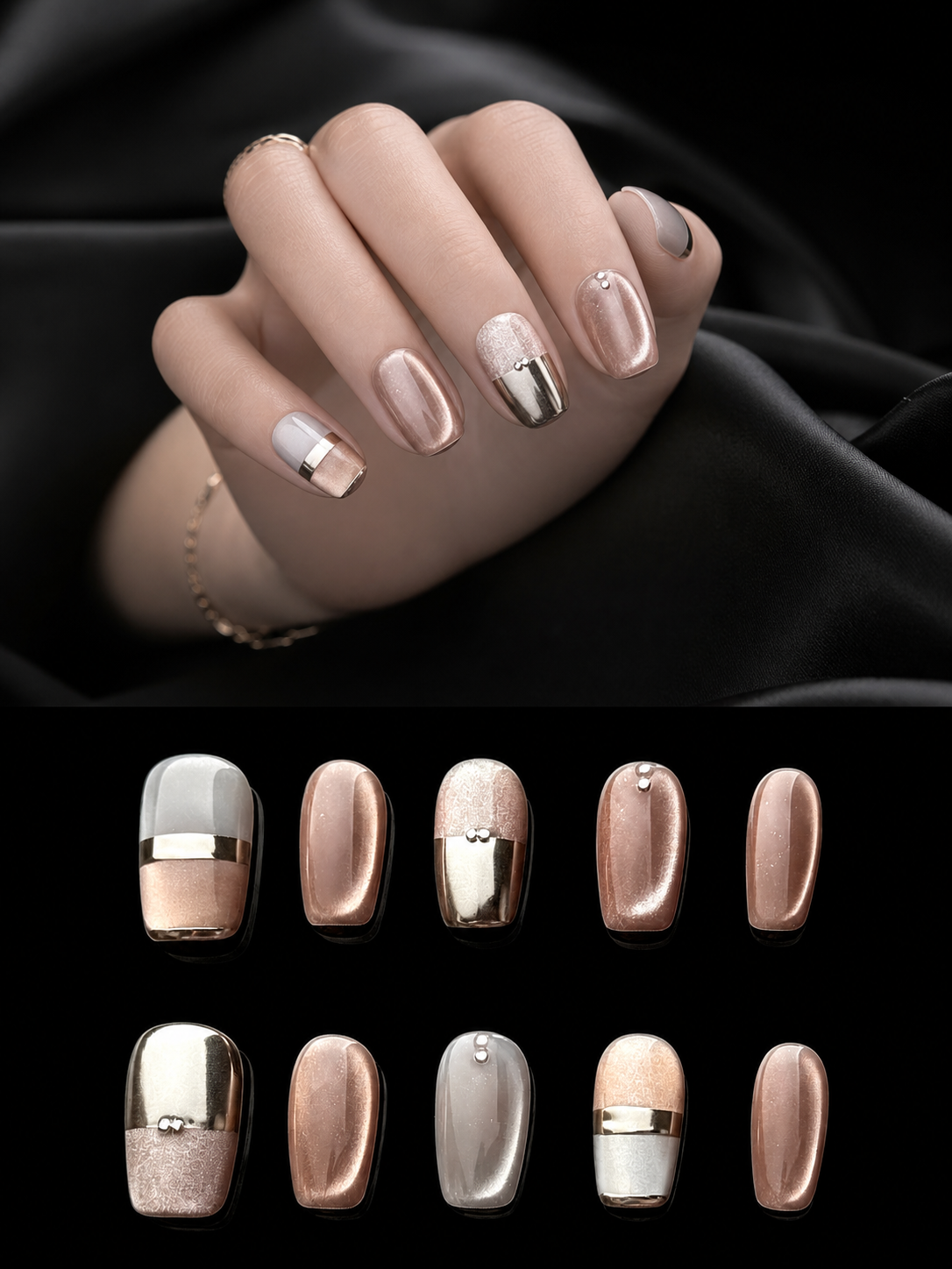 Rose Gold Reverie | LUMlix Haute Nail