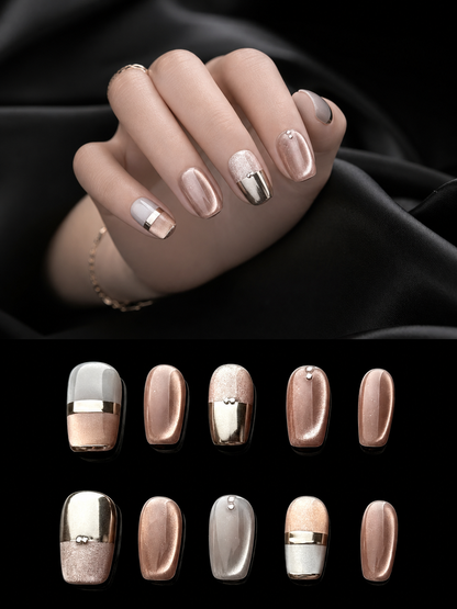 Rose Gold Reverie | LUMlix Haute Nail