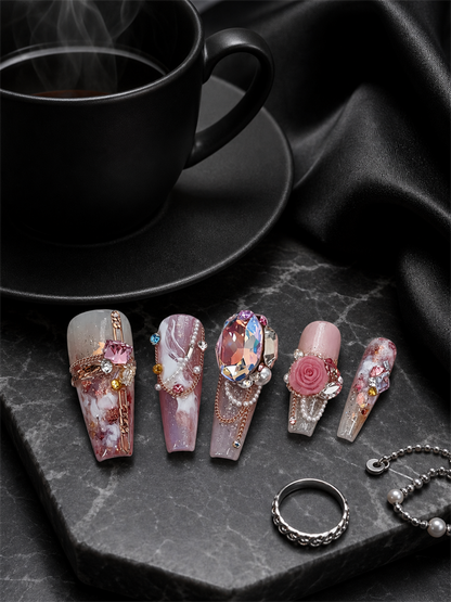 Rose Nebula Reverie | LUMlix Haute Nail