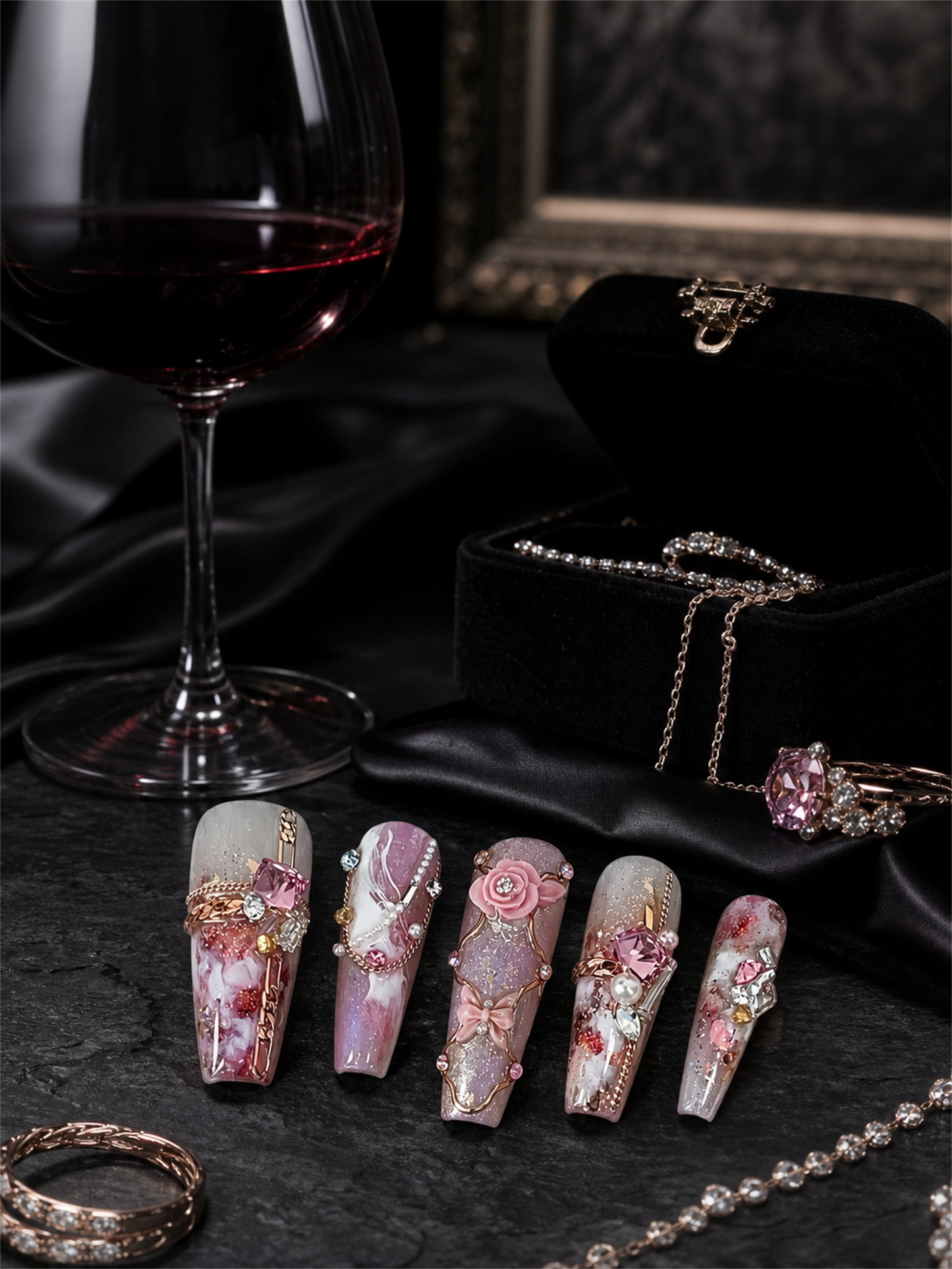 Rose Nebula Reverie | LUMlix Haute Nail