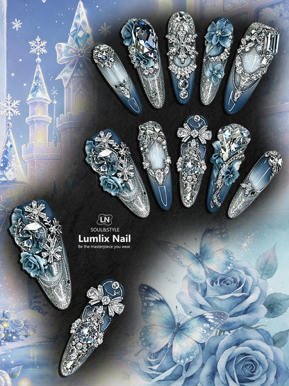 Sapphire Nocturne | LUMlix Haute Nail