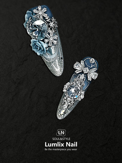 Sapphire Nocturne | LUMlix Haute Nail