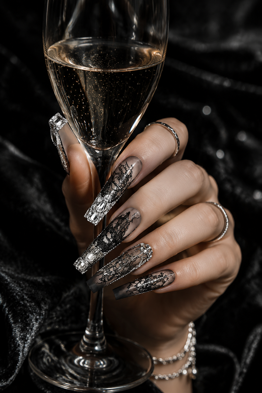 Obsidian Noir Baroque | LUMlix Haute Nail
