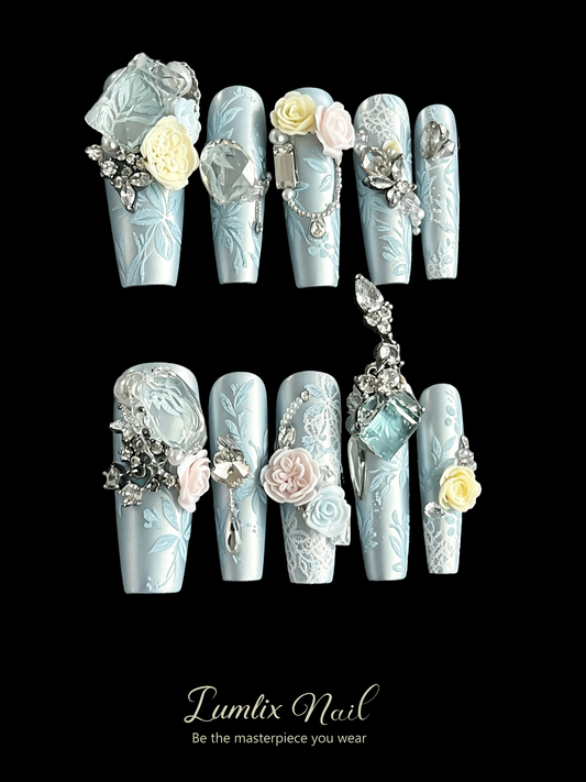 Azure Serenade | LUMlix Haute Nail