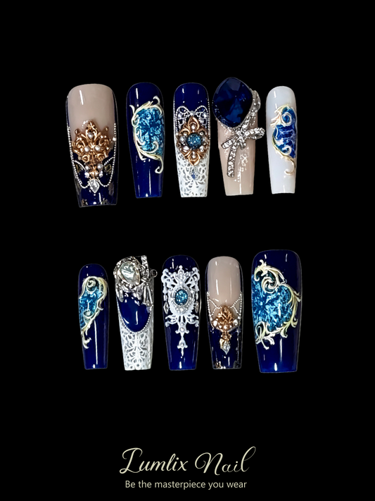 Midnight Sovereign's Crest | LUMlix Haute Nail