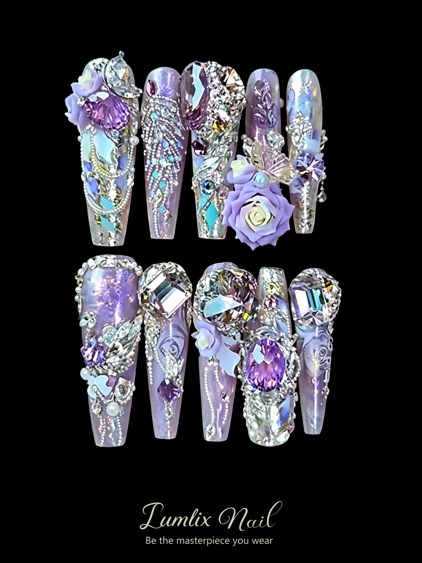 Celestial Amethyst Reverie | LUMlix Haute Nail