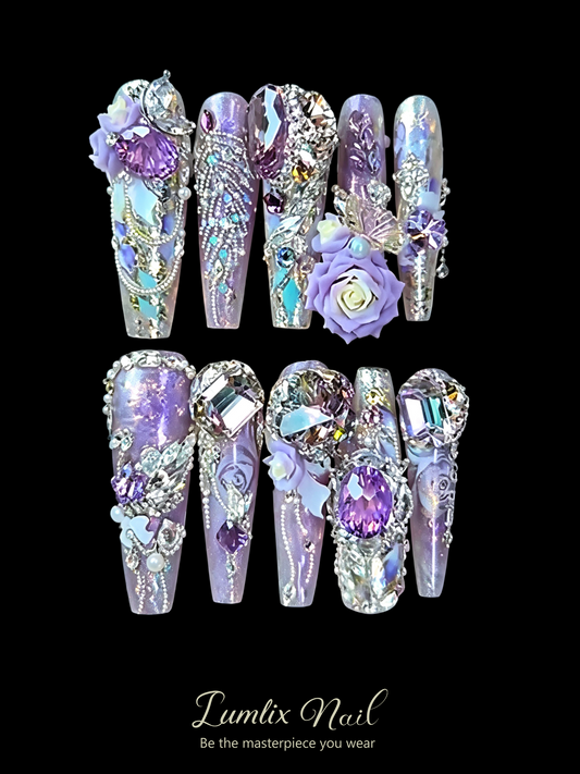 Celestial Amethyst Reverie | LUMlix Haute Nail