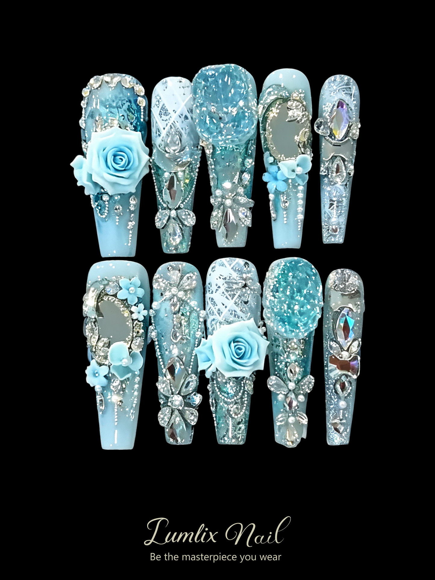 Azure Mirror | LUMlix Haute Nail