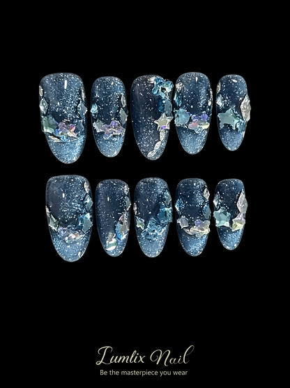 Midnight Stardust | LUMlix Haute Nail